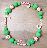 Candy Cane Swirl PetPoms (multiple colors)