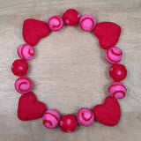 Blushing Hearts Swirls & Spots PetPoms