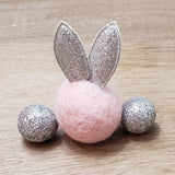 Sparkle Bunnies PetPoms (3 colors - with glitterpom accents)