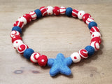 Swirls and Spots - Denim Stars PetPoms (with or without star)