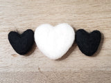 Swirls and Spots - Tuxedo PetPoms (with or without heart)