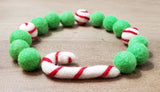 Candy Cane Swirl PetPoms (multiple colors)