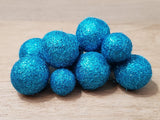 Solid Color GlitterPoms - Blues & Purples