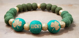 Lucky Emerald Ombre PetPoms (with glitterpom accents)