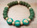 Lucky Emerald Ombre PetPoms (with glitterpom accents)