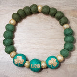Lucky Emerald Ombre PetPoms (with glitterpom accents)