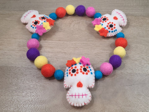 Dia De Los Muertos PetPoms (with or without skull)