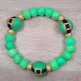 Leaping Leprechaun PetPoms (with glitterpom accents)