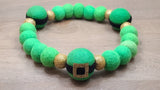 Leaping Leprechaun PetPoms (with glitterpom accents)