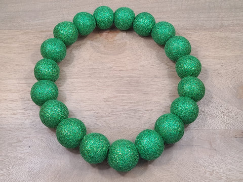 Glistening Emerald Mega GlitterPoms