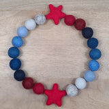 Blue Jean Night Stars PetPoms