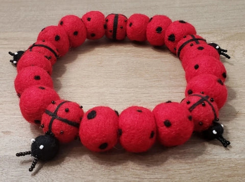 Ladybug Beaded Limited PetPoms